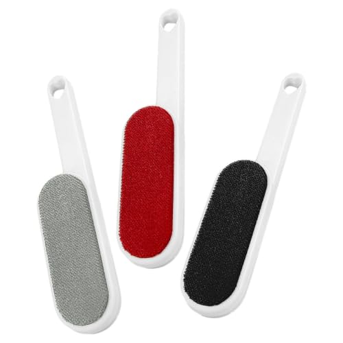 3pcs Reusable PET Hair Remover Brush, Static Lint Cleaner Double-Sided