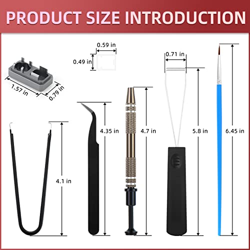 RUNJRX 44 Keyboard Switches Acrylic Lube Station,Switch Films 120Pcs,Switch Opener for MX Cherry Kailh Akko,Lube Tool for Mechanical Keyboard - view 2