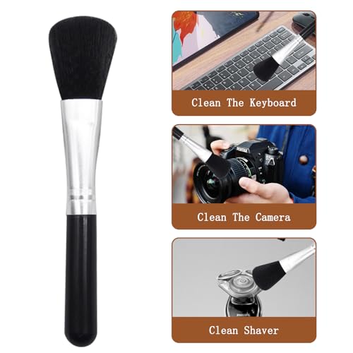 3Pcs Laptop Keyboard Cleaning Brush Portable Notebook Keyboard Brush, Camera Photo Cleaning Brush for Mobile Phones Car Computer (Black) - view 6
