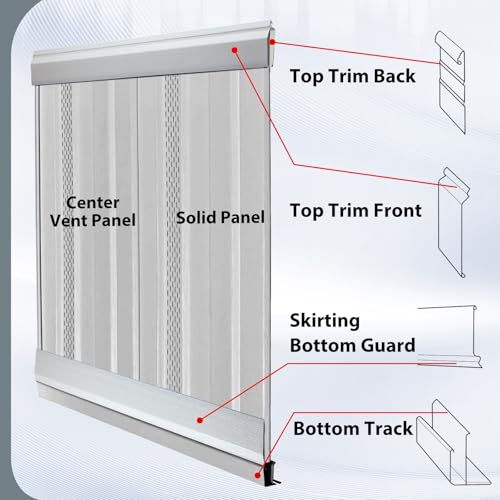 20 Pack Mobile Home Skirting Bottom Guard Panels Vinyl Trim White - view 3