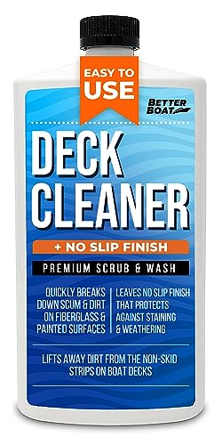 Boat Deck Cleaner for Non-Skid Strips on Fiberglass, Vinyl, Aluminum
