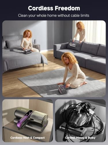 Cordless Mattress Vacuum Cleaner, 18Kpa Strong Suction Bed Vacuum - view 4
