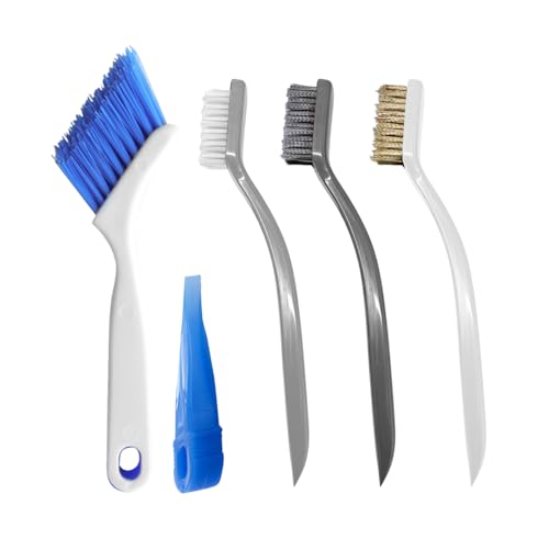 Crevice Cleaning Brush Set for Kitchen & Window Tracks, 4-Piece