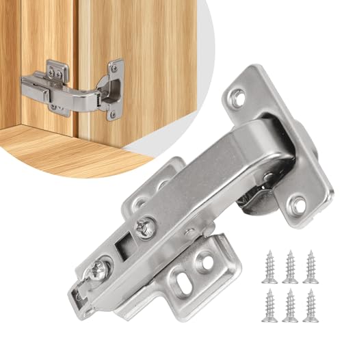 HBL' 2 Pack 90° Blind Corner Cabinet Hinge, Pie Cut Corner Kitchen Door Hinge, Soft Close European Concealed Hinge for Frameless Blind Corner Cabinets