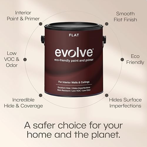 Interior Paint & Primer, Flat (Posy Pink), 1 Gallon – Available in 50+ Colors, One-Coat Coverage, Excellent Hide, Low VOC, Low Odor, Washable Interior Paint - view 3