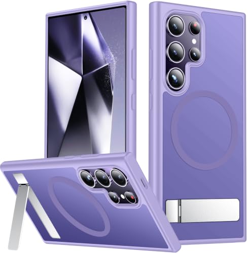 For Samsung Galaxy S24 Ultra Case,Built-in Stand,Light Purple