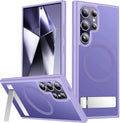 For Samsung Galaxy S24 Ultra Case,Built-in Stand,Light Purple