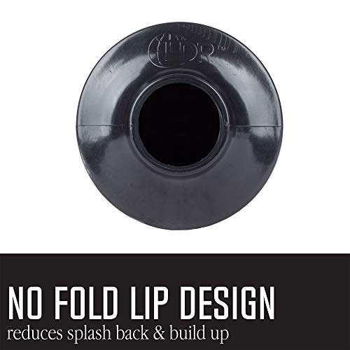 Professional Bellows Accordion Toilet Plunger, High Pressure Plunge Removes Heavy Duty Clogs from Bathroom Toilets, All Purpose Power Plunger, White & Black - view 6