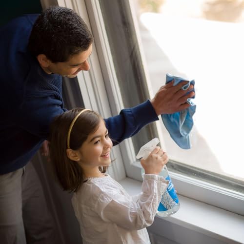 Glass Cleaner, Streak-free Window Cleaner, Surface Cleaning Spray, Mirror, Screen and Shower Door Cleaner, Removes Fingerprints, Dust, Dirt, Unscented, 32 Oz, Pack of 2 - view 4
