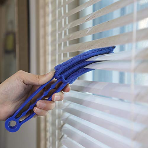 Window Blind Cleaner Duster Brush with 5 Microfiber Sleeves - Blind Cleaner Tools for Window Shutters Blind Air Conditioner Jalousie Dust - view 6