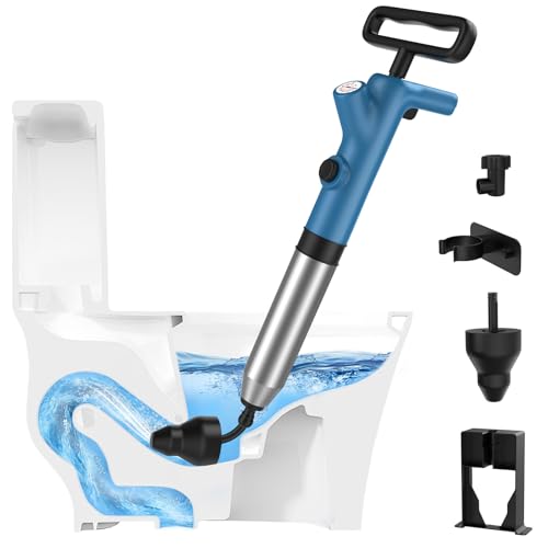 High Pressure Toilet Plunger with Real-Time Gauge