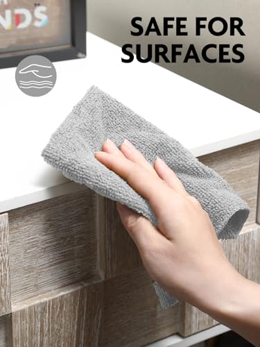 Microfiber Cleaning Cloth Roll- 90 Sheets, 12" x 12" (Grey) - view 6