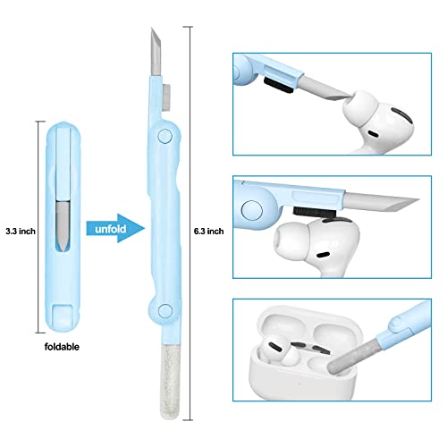7-in-1 Electronic Cleaner Kit,Keyboard Cleaner,Laptop Cleaner Kit for Monitor, Cell Phone, Headset, Lego, Laptop Camera Lens(Blue) - view 6