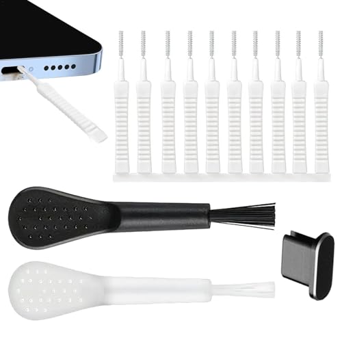 Phone Charging Port Cleaning Set, USB C Mobile Phone Cleaning Set, 13-Piece Portable Cleaning Brush for Charging Port, Phone Port Cleaning Brushes Set for Cameras, Keyboards