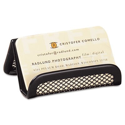Mesh Business Card Holder, Black (22251) - view 3