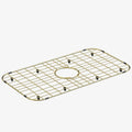 Kitchen Sink Grid Protector,Gold Sink Bottom Grate for Kitchen Sink with Strainer,26"L X 14"W Large Stainless Steel Sink Rack Protector with Center Drain Prevents Scratches,Corner Radius R:3-1/2"