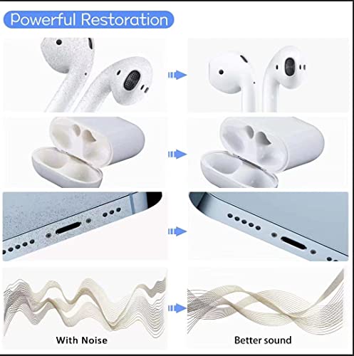Airpod Cleaner Kit, Earbud Cleaning Kit for Airpods Pro 1 2 3,Multi-Function Cleaning Pen with Soft Brush Flocking Sponge, Suitable for Bluetooth Headset, Charging Box, Mobile Phone,Earbud (1Pcs) - view 5