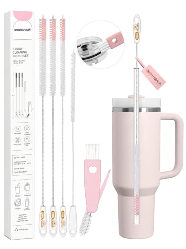 15 Inch Extra Long Straw Cleaner Brush Set, 5PCS for Stanley 40 oz Tumblers
