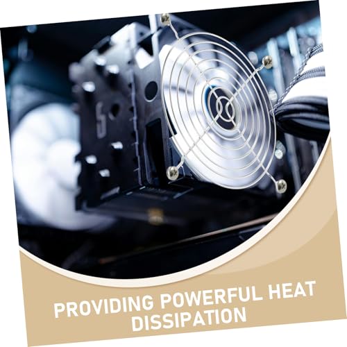 PC Case Fan Grill Mesh Cover 12cm 20Pcs with Screws for Cooling - view 3