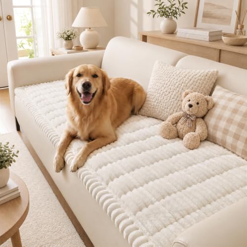 Couch Cover for Dogs, Non Slip Fuzzy Thick Pet Sofa Protector