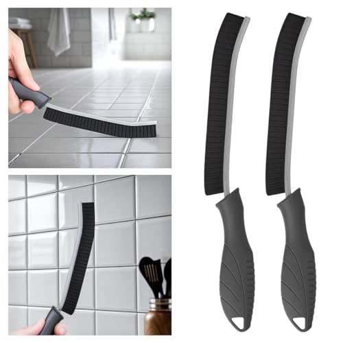 2 Pcs Cleaning Brush, Grout Brush, Hard Bristle Crevice Cleaning Brush