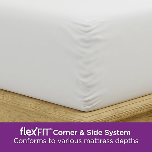 AllerEase Ultimate Allergy Protection and Comfort Zippered Mattress Protector Queen, White - view 6