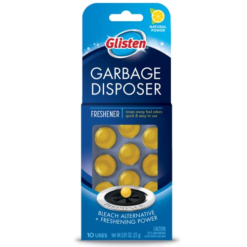 Disposer Care Freshener, Odor Eliminator, Quick & Easy-to-Use Garbage Disposal Freshener, Lemon Scent, 10 Use