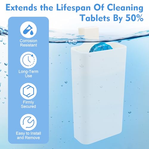 5 PCS Toilet Tank Tablet Holder Set, Hanging Toilet Tank Caddy - view 4