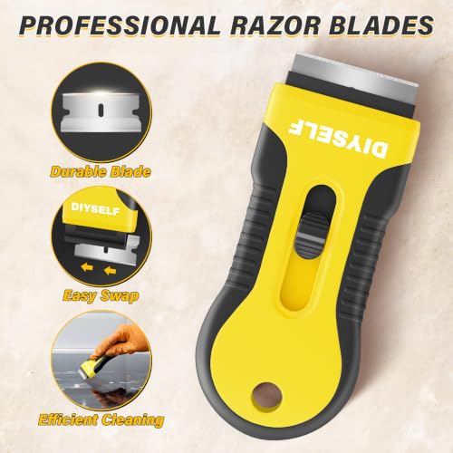 2 Pack Scraper Tool, Quick-Change Razor Scraper with 10 Blades - view 4