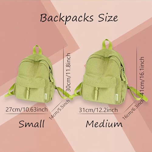 Toddler Backpack for Girls, Personalized Corduroy Small Mini Toddler Girl, Custom Name Backpack Bookbag, School Bag for Kids Girls Boys 4-15 Years, Pink - view 5