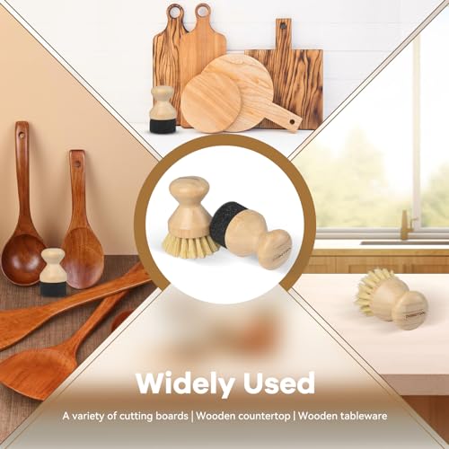 Cutting Board Oil Applicator & Sisal Scrub Brush Set - view 6
