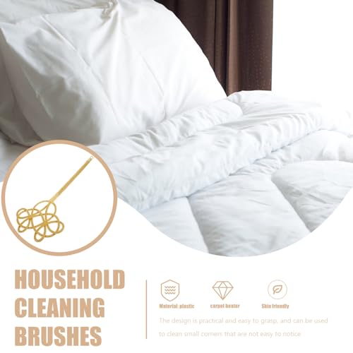 Carpet and Rug, Rattan Rug Pillow Dust Long Handle Paddle Comforter Manual Dust Sweep Tools for Quilts Bedding - view 2