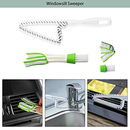 Venetian Blind Cleaner Duster Tool, Hand-held Window Shutters Duster, Window Blind Cleaning Tool, Groove Gap Cleaning Brush for Blind, Air Conditioner, Car Vents, Fan, Door Window Track- 8Pack - view 5