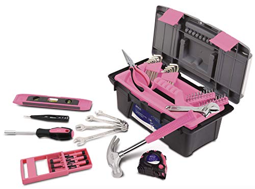 Tools 53 Piece Household Tool Set, Pink DT9773P