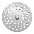 02-4021 White Plastic Disposal Sink Strainer Fits Most