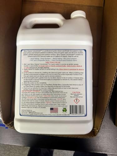 Renu Universal House Wash-Incredible Coverage Of 2000+ SF | Removes Stains, Oxidation & More | Ideal For Vinyl Siding, Decks, Fences, Pavers & Outdoor Fabrics | Surfaces Stay Clean for up to 3 Yrs. - view 4