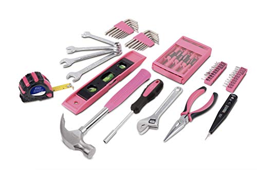 Tools 53 Piece Household Tool Set, Pink DT9773P - view 5