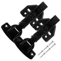 2pcs Full Overlay Cabinet Hinges Stainless Steel Black