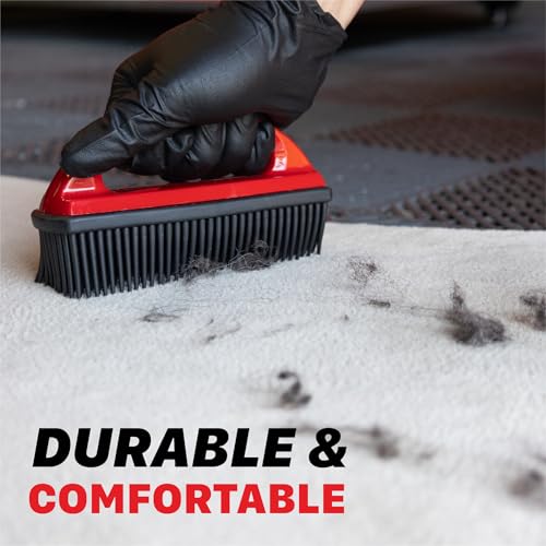 Universal Car Carpet Lint & Hair Removal Brush - Electrostatic Rubber Bristles - Efficiently Removes Pet Hair from Dogs, Cats & Other from Interiors & Carpets - Easy-to-Clean - view 4