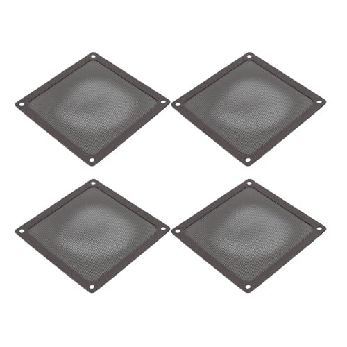 PC Dust Filter, 140mm Magnetic Computer Fan Dust Filter, Fine Mesh PVC Vent Grill, 5.51x5.51in, 4 Pack Black for PC Case, Desktop Tower - view 2