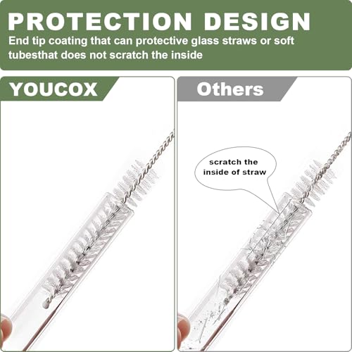 Straw Cleaner Brush for Stanley, 10Pcs Reusable Extra Long Straws Cleaning Brush for 14oz 20oz 30oz 40oz Stanley Mug, Cleaning Brushs for All Plastic, Glass, Stainless and Silicone Straw - view 3