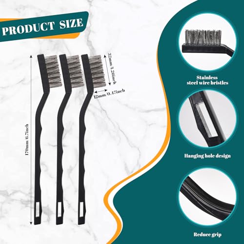 30 PCS Mini Nylon Brush Set，Masonry Brush Nylon Bristle - view 2