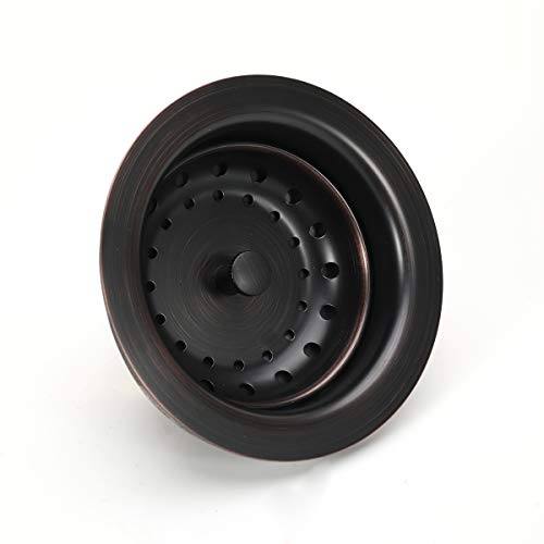3-1/2 Inch Kitchen Sink Drain ORB Assembly with Strainer Basket/Stopper, All Stainless Steel Durable and Rustproof Oil Rubbed Bronze - view 4