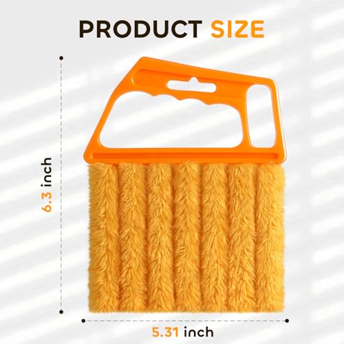 2 Pcs Blind Cleaner Duster Tool,Blind Dusters for Cleaning,Cleaning Brush,7 Finger Dusting Cleaner Tool for Window & Air Conditioner,Window Blinds Cleaner Microfiber Washable - view 2