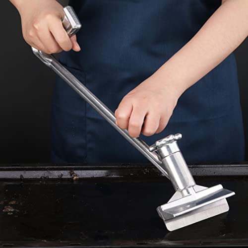 Commercial Grill Scraper with Replacement Blades, Heavy-Duty Flat Top Griddle Scraper with Long Handle, Stainless Steel Blade, Restaurant Grade Cleaning Tool - view 5