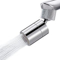 NSF/ANSI/CAN 61 Certified Dual-function Faucet Aerator, CUPC Certification Big Angle Rotate Kitchen Sink Aerator 360 Degree Swivel Sink Sprayer Attachment-55/64 Inch Female Thread-Chrome
