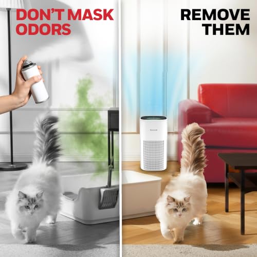 Allergen Plus 4-in-1 HEPA Air Purifier for Home, Up to 1718 Ft² Coverage for Large Rooms, Reduces Allergens, Pet Dander, Smoke & Odors, Air Quality Sensor with Auto Mode, White, HPA4300W - view 5