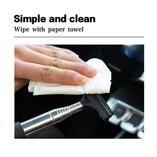1 PC Car Rearview Mirror Wiper Telescopic Auto Mirror Squeegee 98cm Long Handle Cleaning Tool Glass Mist Cleaner Black - view 5