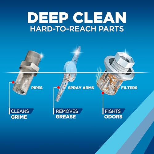 Dishwasher Cleaner Tablets, Grease & Grime Remover, 12ct - view 3