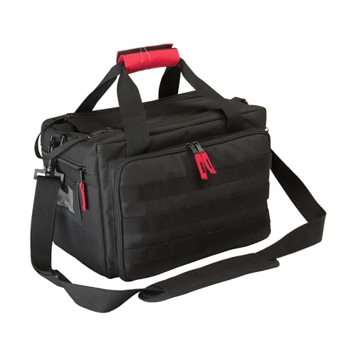 Ruger Shooting Range Bag by Allen Company - Tactical Gun Case w/ Pistol Rug and 6 Mag Pockets - MOLLE Compatible - 11.5" x 7" - Black - view 5